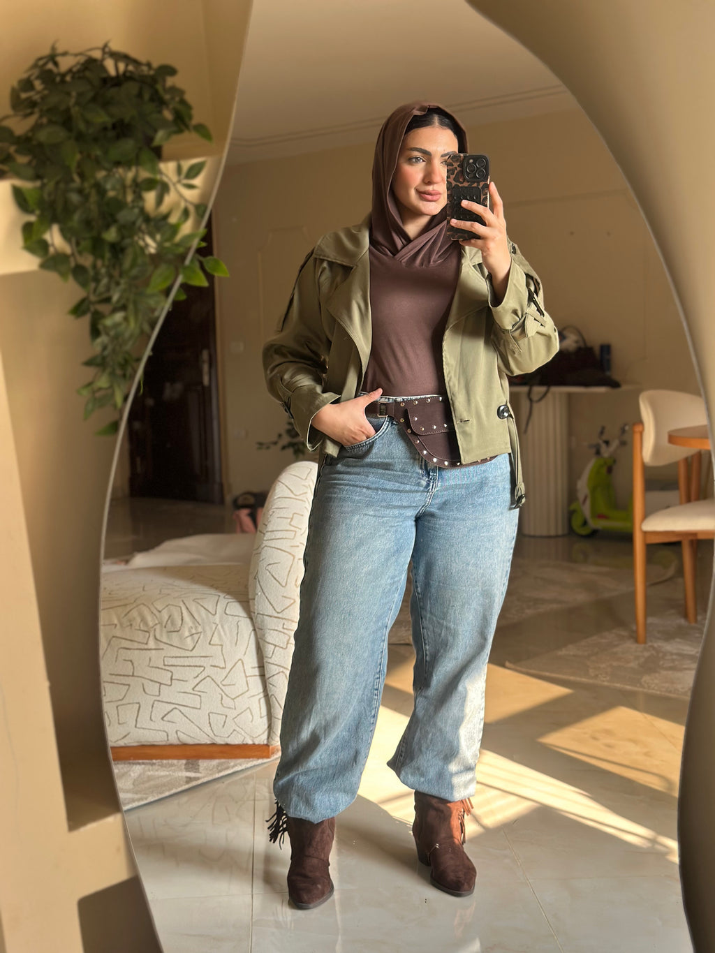 Cropped Trench Coat
