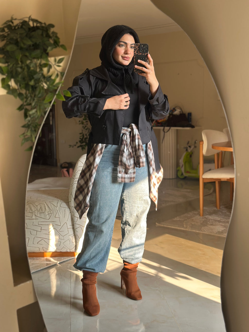 Cropped Trench Coat