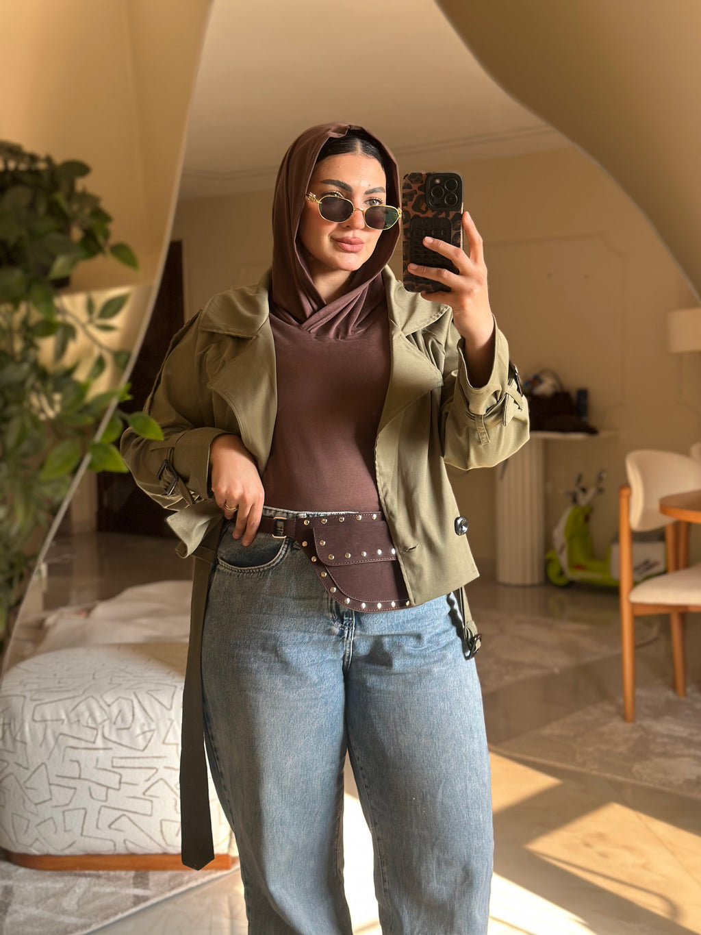 Cropped Trench Coat